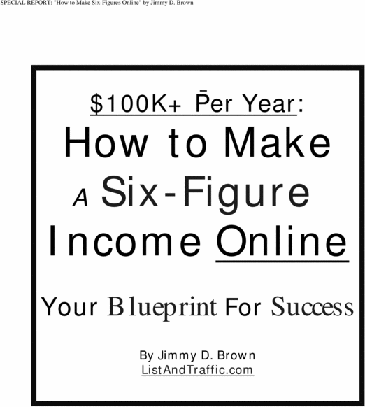 Product picture eBook on How To Make a Six Figure Income Online